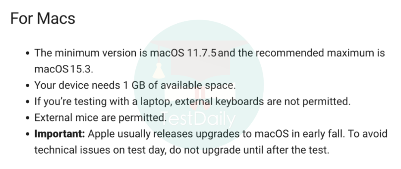 Bluebook考试应用程序Mac电脑安装须知