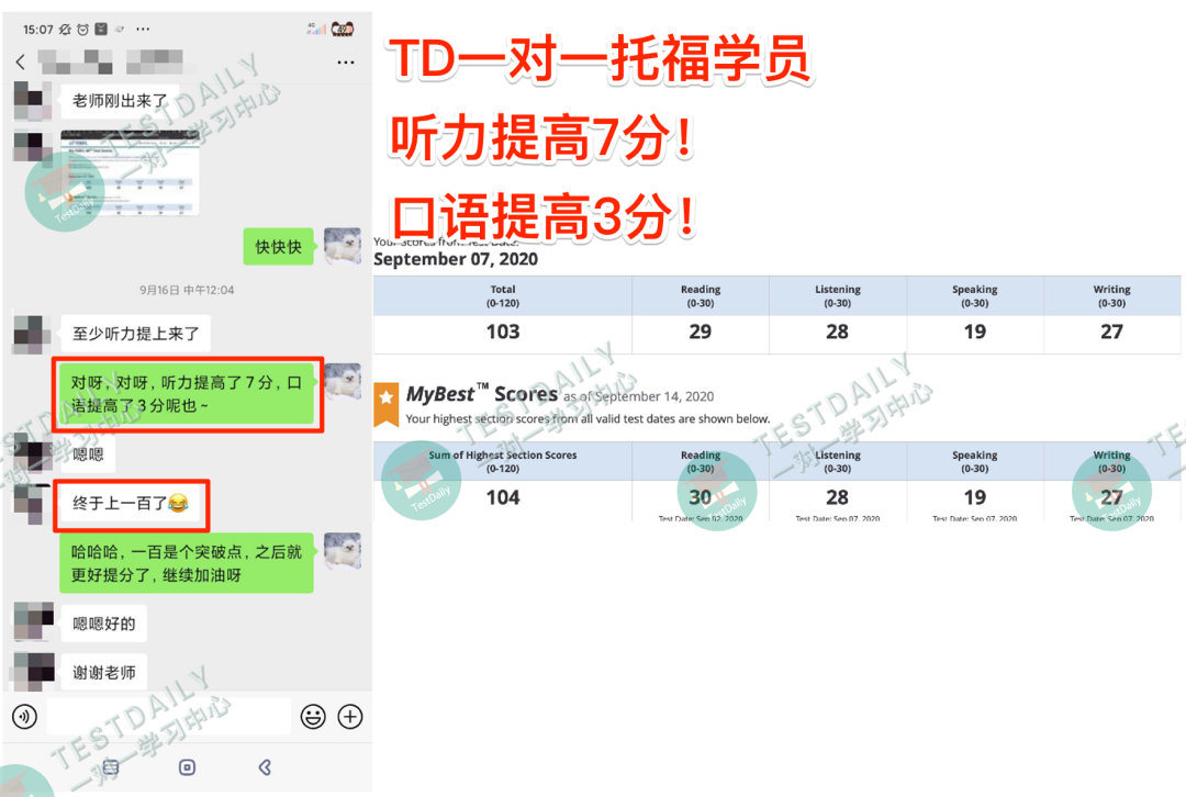 托福听力一个半月提高7分！做对这些事才是提分关键……｜TD托福一对一培训效果怎么样？