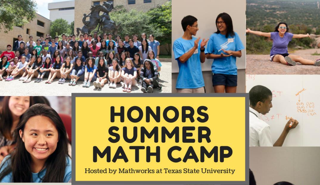 2021年德州州立大学夏校HSMC：Honors Summer Math Camp荣誉数学营