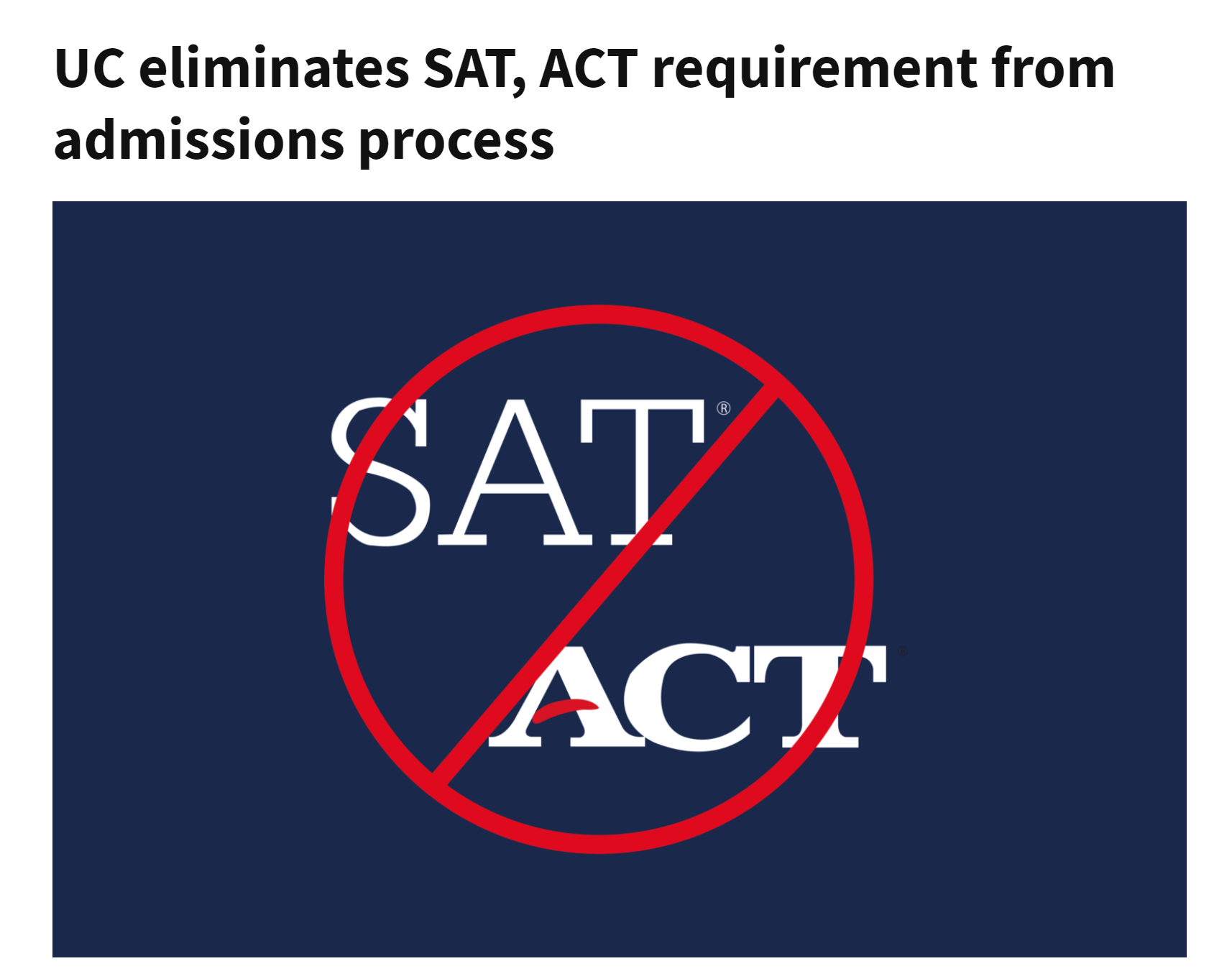 2022 UC申请系统开放！ACT/SAT可选择提交，新增多邻国/TOEFL P/B语言考试类型