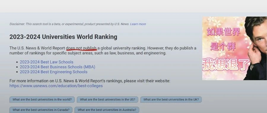 U.S.News取消2024世界大学排名？胡说，罪魁祸首明明是AI！