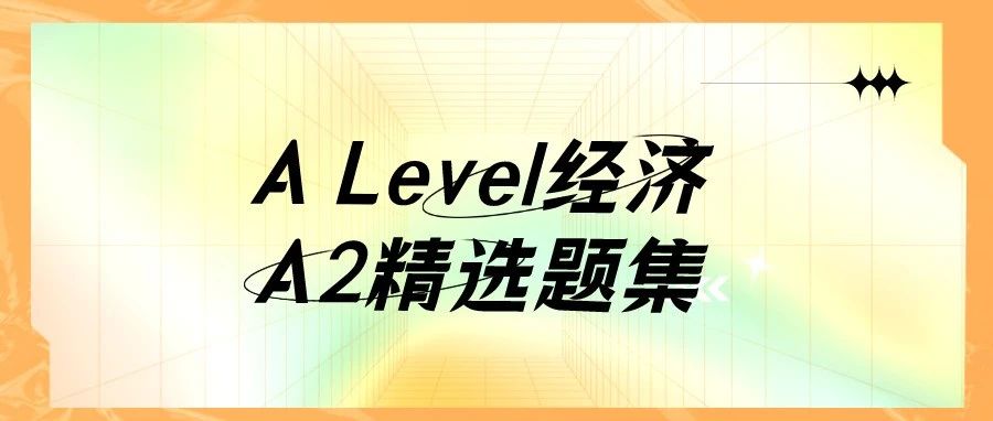 Alevel经济A2精选题集分享