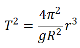 开普勒第三定律推导周期公式