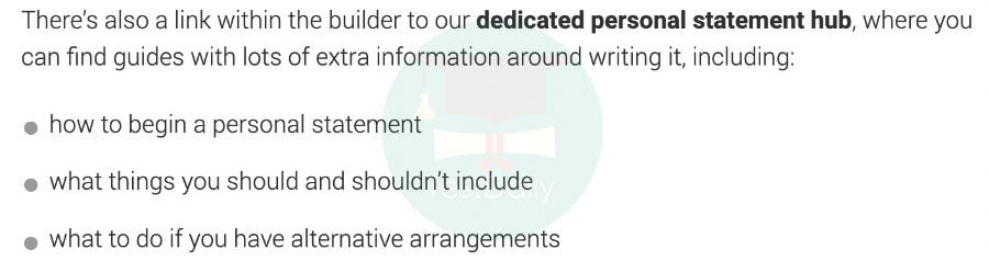 personal statement hub