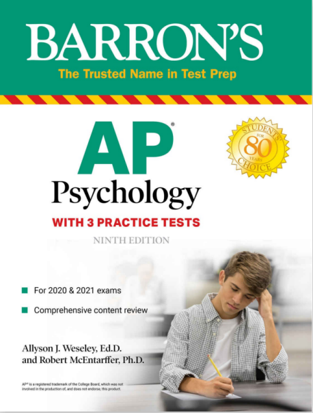 教辅推荐：Barron's AP Psychology with 3 Practice