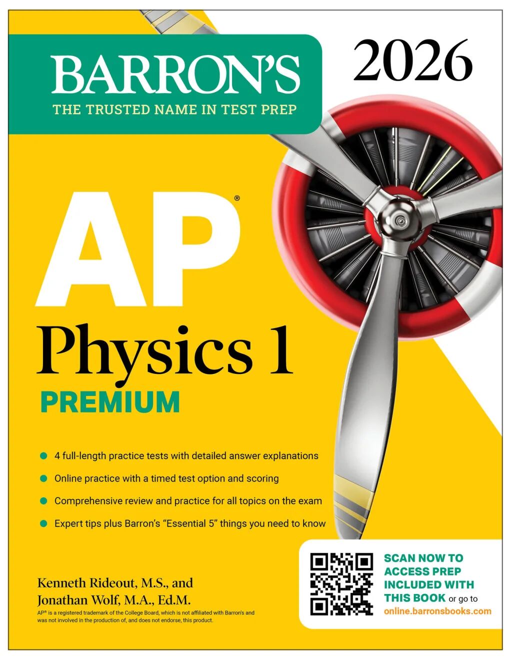 教辅：Barron’s AP Physics 1 Premium, 2026 Edition